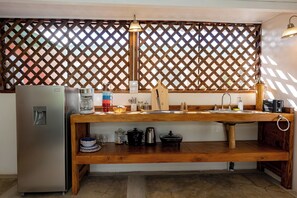 Apartamento conforto, 2 quartos | Cozinha privada | Torradeira