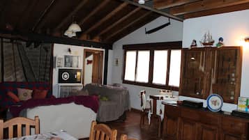 Televisio, takka, DVD-soitin