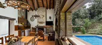 Ferienhaus 'Can Soler De Merlant I' mit Bergblick, Gemeinschaftspool und WLAN