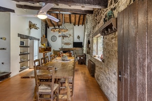 Dining - Holiday Home 'Can Soler De Merlant I' with Mountain Views, Shared Pool and Wi-Fi (Unknown)