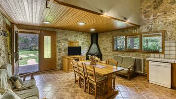 Fireplace, ping pong