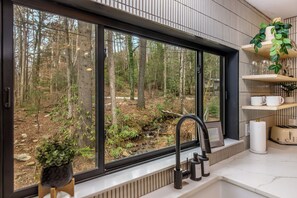 Interior - new! creek front, waterfall, fire pit (Cherry Log)