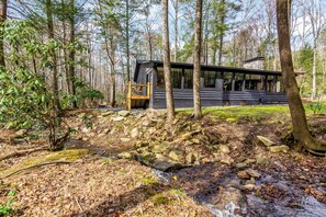 Exterior - new! creek front, waterfall, fire pit (Cherry Log)