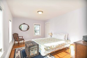 This serene bedroom sanctuary offers a comfy queen-sized bed - 4 BDR w/ Private Hot tub, Backyard and Deck! (Wells)
