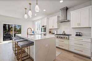 Fridge, microwave, oven, stovetop - Large Family Retreat | Near Beach | Private Decks (Wells)