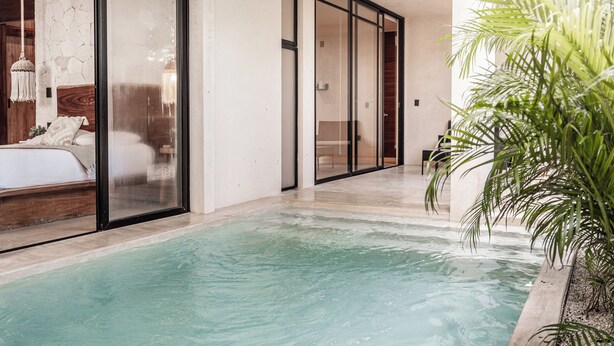 Grand Suite, Pool View | View from room - Jungle Resort Suites & Private Pool (Tulum)