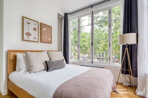 2 slaapkamers, een strijkplank/strijkijzer, wifi, beddengoed