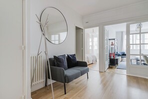 2 chambres, fer et planche Ă repasser, Wi-Fi, draps fournis