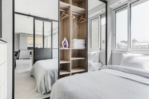 1 chambre, fer et planche à repasser, Wi-Fi, draps fournis