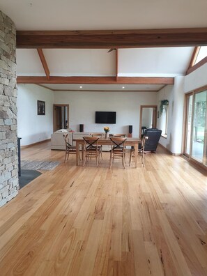 Dining -  Bonnie View Farm Strawbale house with spectacular view (Bona Vista)