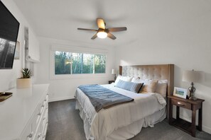 2 bedrooms, in-room safe, iron/ironing board, travel crib