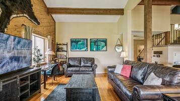 TV connectée, cheminée