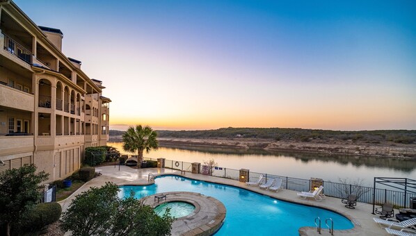 Indoor pool, a heated pool