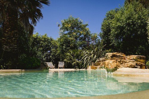Grand mas en pierres Luberon avec piscine plage - Le mas du chemin blanc