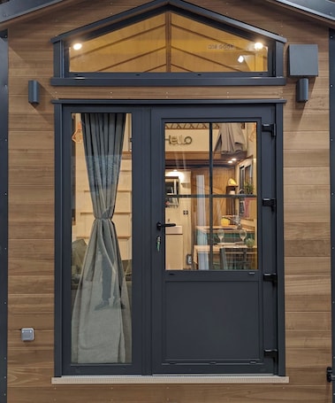 Exterior detail. Walk to the beach for ker Ael's Tiny house