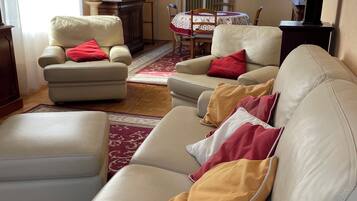 Télévision, lecteur de DVD, livres