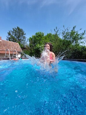 Pool - Guest house with whirlpool, swimming pool, playground, gastropub (Egeraracsa)