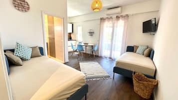 1 habitación, cuna de viaje, wifi gratis y ropa de cama