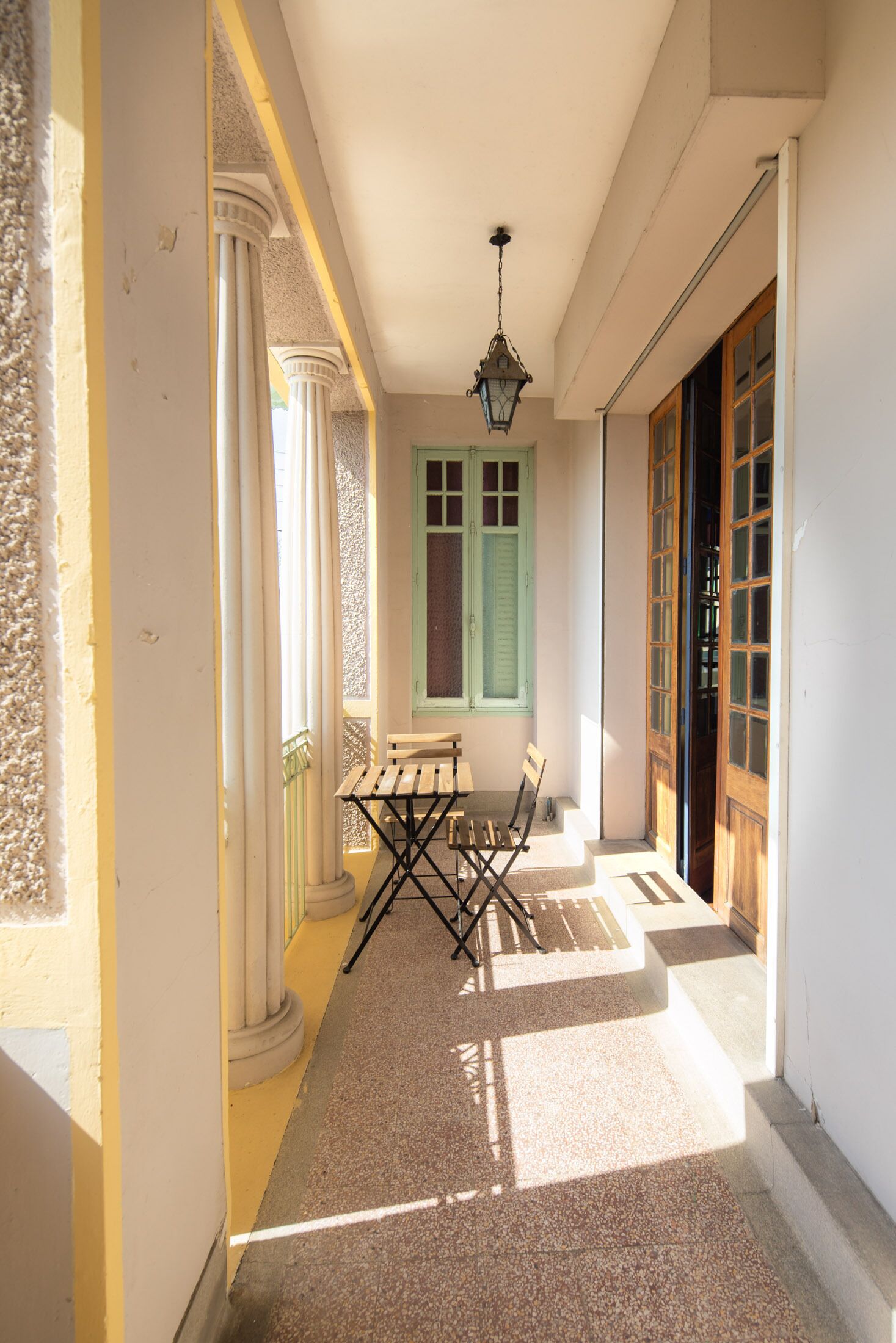 Superior kamer, 1 twee- of 2 eenpersoonsbedden, uitzicht op tuin | Uitzicht vanaf balkon