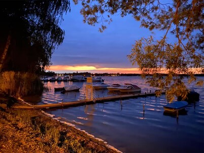 Vacation at the beautiful Wusterwitz Lake with lots of greenery, ideal for nature lovers