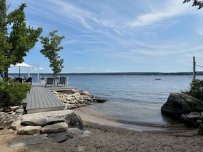 Sun-loungers, beach towels