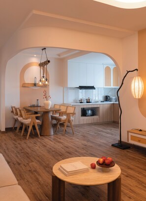Premier Apartment, City View | Living area | Smart TV - The Fifth Home Thao Dien (Ho Chi Minh City)