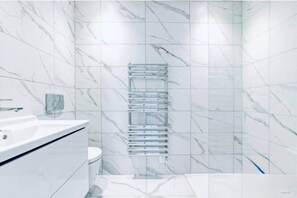 Shower, hair dryer