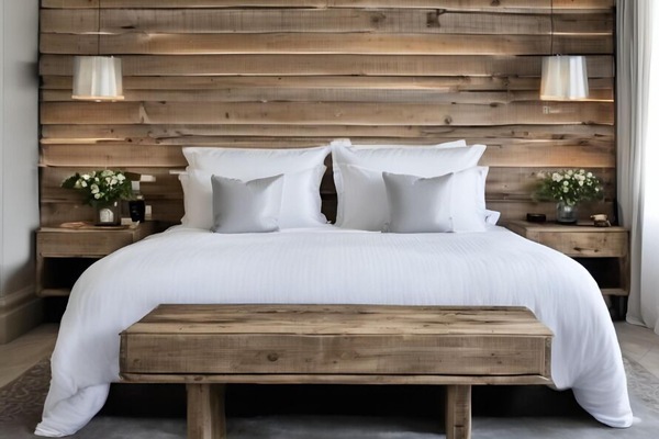 Habitación Confort doble, vistas al patio | Ropa de cama de alta calidad y escritorio