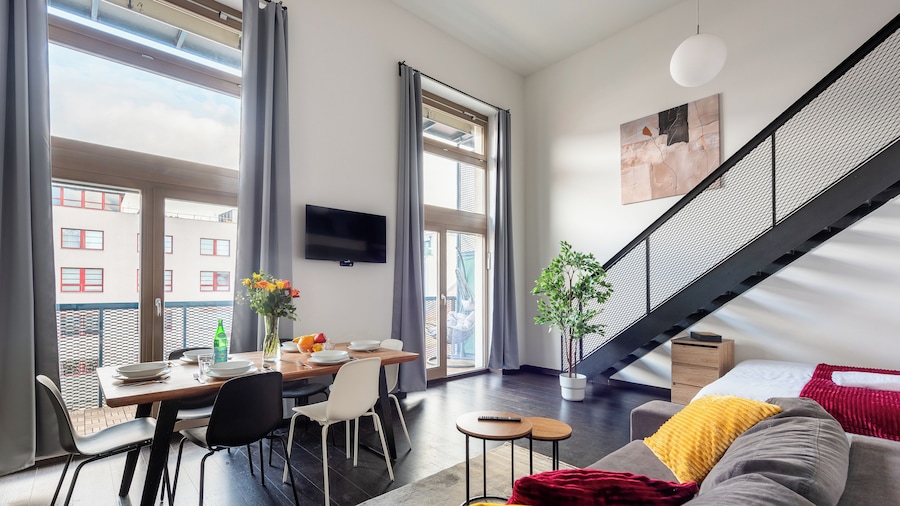 Family loft-apart with balcony in Prague