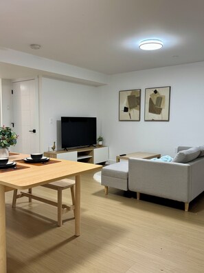 Suite, 2 Bedrooms | Living area | Flat-screen TV - Levida Living - Cozy 2 Bedroom Suite at the Heart of Langley (Langley)