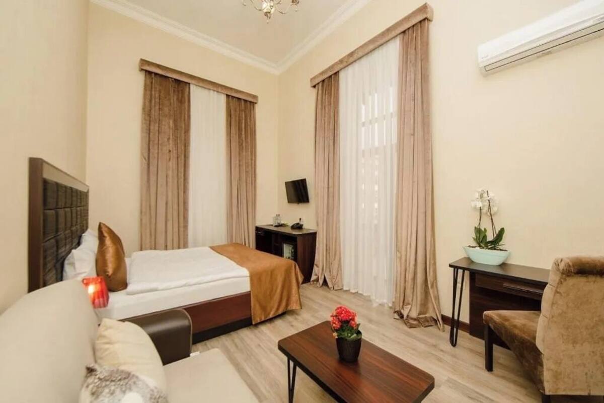 Deluxe-Doppelzimmer, Balkon, Stadtblick