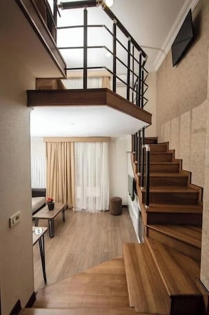 Family Duplex, Balcony, City View | 1 bedroom, premium bedding, minibar, in-room safe