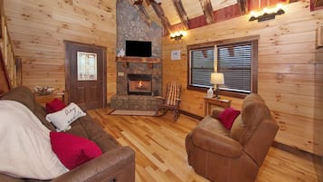 Fireplace, DVD player