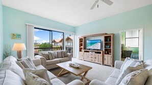 Condo, Multiple Beds (Our House at the Beach Lake House - C) | Living area - Our House at the Beach Lake House - C206 (Siesta Key)