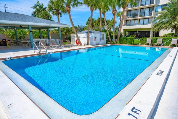Condo, 1 Queen Bed with Sofa bed (Our House at the Beach - 201W) | Pool | A heated pool