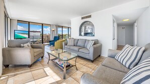 Condo, 1 Queen Bed with Sofa bed (Our House at the Beach - 201W) | Living area | TV - Our House at the Beach - 201w (Siesta Key)