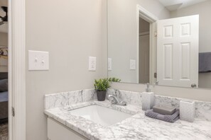 Towels, soap, toilet paper