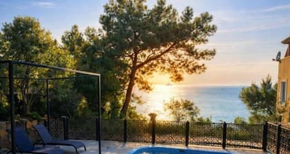 Villa with private pool by the sea