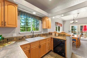 Microwave, oven, stovetop, dishwasher