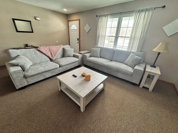 Smart TV, table football, books