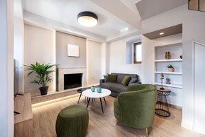 TV connectée, cheminée