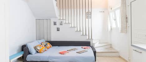 1 makuuhuone, silitysrauta/-lauta, ilmainen Wi-Fi, vuodevaatteet