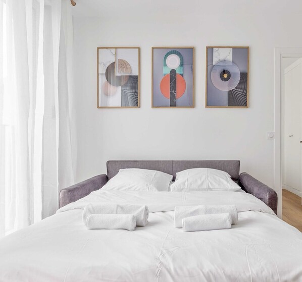 2 chambres, bureau, fer et planche à repasser, Wi-Fi gratuit