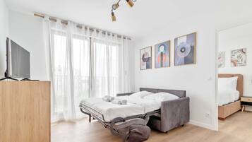 2 chambres, bureau, fer et planche à repasser, Wi-Fi gratuit