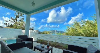 Hillside Escape- Private Pool & Breathtaking Sunset Over the Town