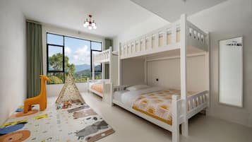 Family Quadruple Room, Hill View | Premium bedding, down comforters, memory foam beds