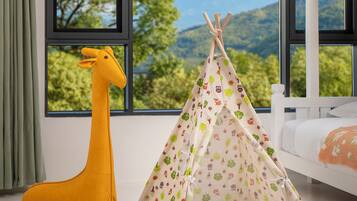 Family Quadruple Room, Hill View | Premium bedding, down comforters, memory foam beds