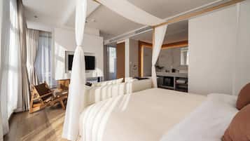 Premier-dobbeltværelse - terrasse - udsigt til gårdsplads | 1 soveværelse, gratis Wi-Fi