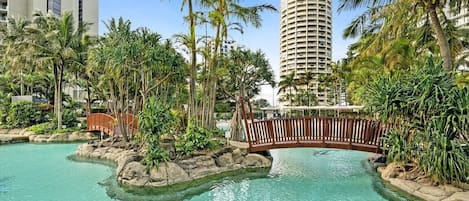 Indoor pool, outdoor pool