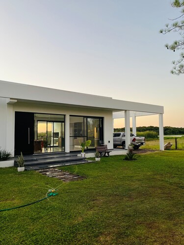 House overlooking the lagoon in gated community nature tranquility and security